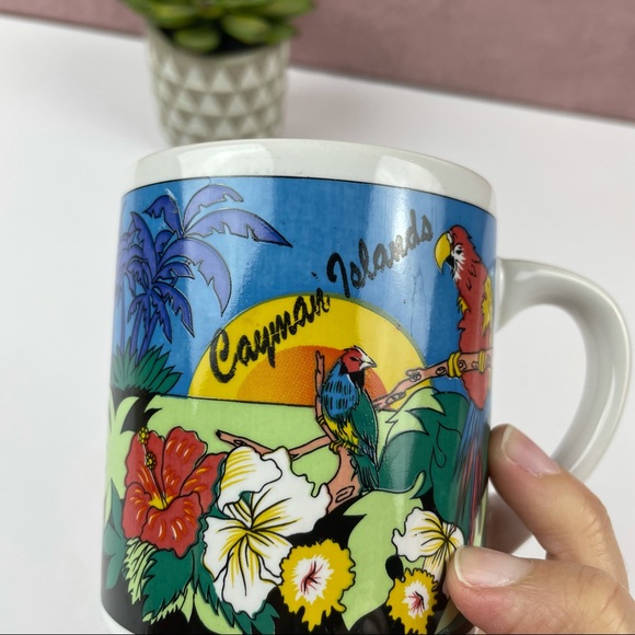 Cayman Islands Tropical Birds Coffee Mug Cup Colorful - Picture 7 of 7